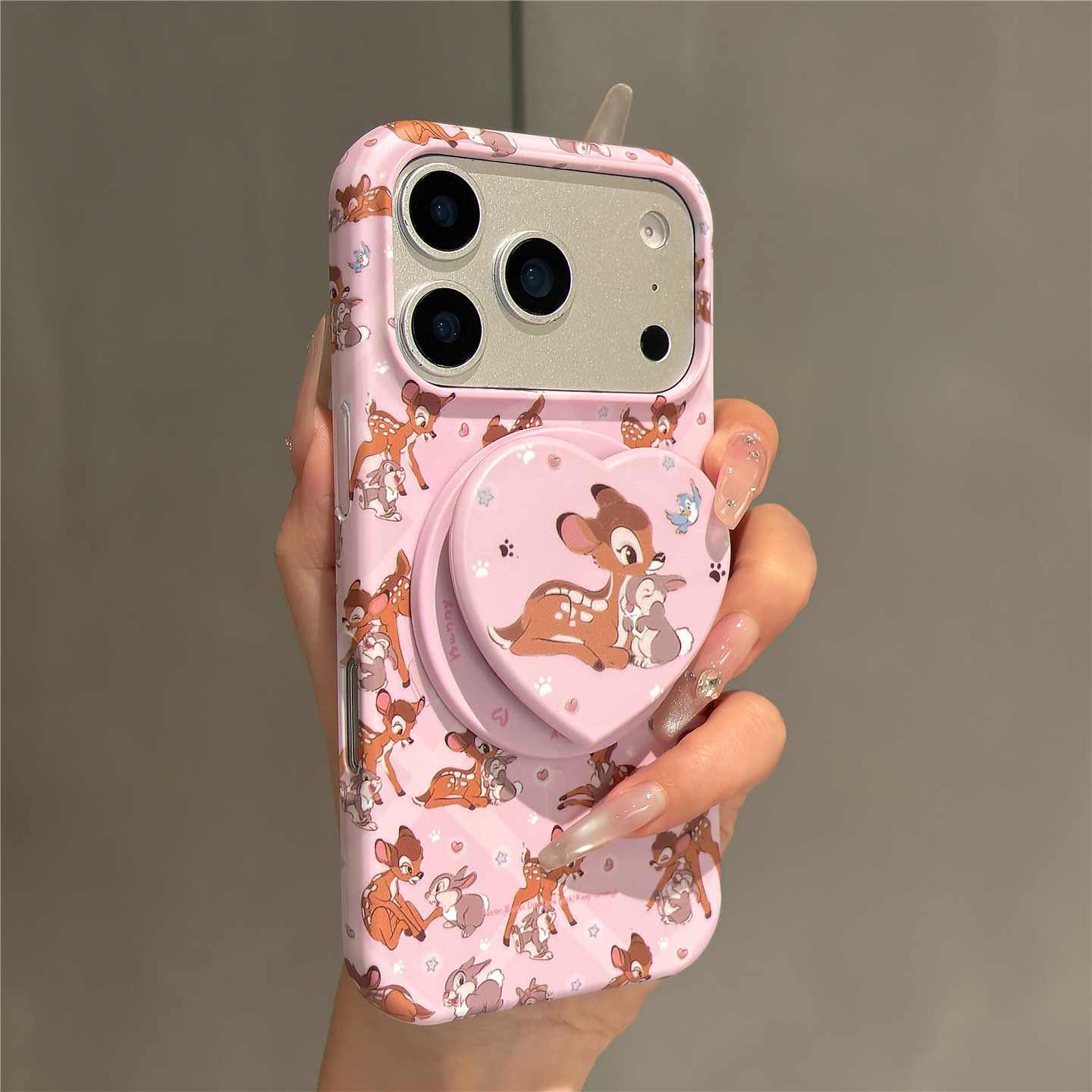 早春少女卡通小鹿斑比磁吸支架适用苹果17promax手机壳iPhone17pro菲林半包16pro女新款15pro防摔保护套网红,3C数码配件,手机保护套/壳,淘宝优惠券,粉丝福利购,淘宝优惠卷