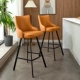 轻奢吧台椅家用现代简约吧椅高脚凳厨房岛台椅子吧台凳酒吧椅前台