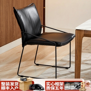 北欧阳台卧室沙发椅轻奢餐椅简约办公室休闲靠背椅单人舒服椅子