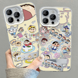 涂鸦小新合集适用荣耀400Pro手机壳新款荣耀500/200/100/90/80/70/60蜡笔MAGIC6/5彩银X60I带支架X50/40Pro套