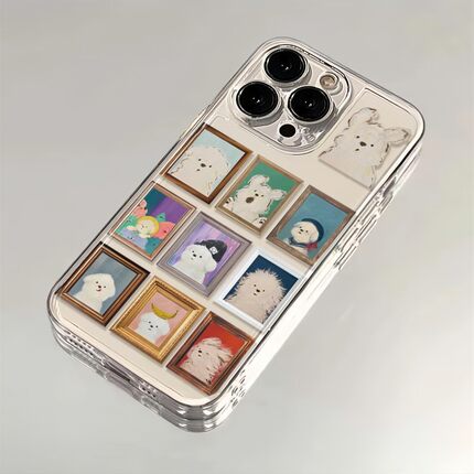 风吹潦草小狗适用OPPORENO14PRO手机壳oppo/Reno13/12/11/10/9/8/7/6/5/4可爱z超火R15透明R17/OPPOReno15套