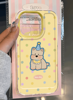 奶黄色西高地适用小米17PROMax手机壳15/13/14ULTRA至尊版12s夏日11小狗10s透明全包CIVI4Pro/3软保护套MIX4