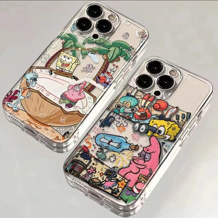 蟹黄堡秘方适用OPPORENO14PRO手机壳oppo海绵宝宝Reno13/12/11/10/9/8/7/6/5/4椰树R15透明R17硅胶全包Pro套