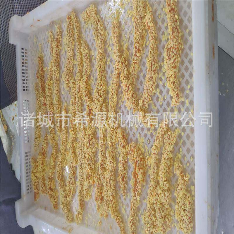 面虾上浆希源上自糠流水线小黄鱼包上浆上糠设上备粘下撒可全动操