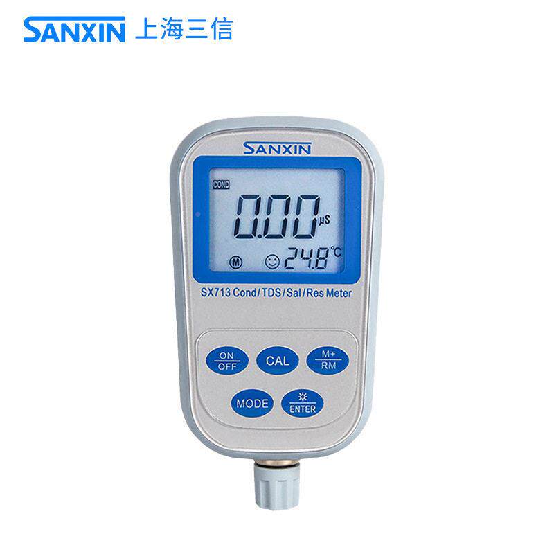 上海三率SSX713X7T13型水质电导率/DS/盐度/电信阻测量仪