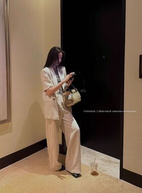 TTOOVOUIS 26春上新2481-82单排扣可拆卸袖子西装外套休闲裤套装