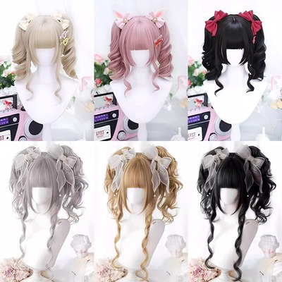 特惠lolita假发全头套doll双马尾