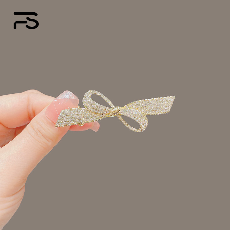 韩系精致水钻飘带蝴蝶结鸭嘴发夹刘海侧边夹侧面水钻发卡气质头饰,饰品/流行首饰/时尚饰品新,发饰,淘宝优惠券,粉丝福利购,淘宝优惠卷