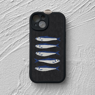 创意苹果17promax手机壳iPhone15小米14Ultra适用华为p80mate60全包nova13荣耀200vivo s19硅胶 个性 咸鱼翻身