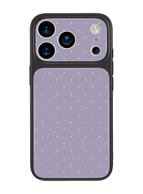 紫色波点适用苹果16promax手机壳新款iPhone17pro大视窗15plus玻璃14pro女生13独特的12小众11pro复古高级感