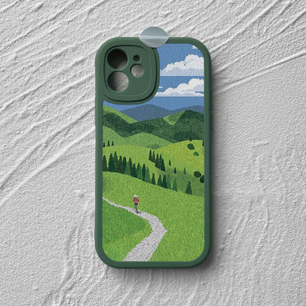 徒步~文艺范iphone16promax手机壳苹果14plus小米15华为Pura70适用mate60新nova13红米k荣耀200vivox100reno9