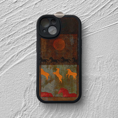 多型号苹果安卓小羊皮精孔复古