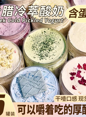 巨干噎！希腊冷萃酸奶干噎干嚼固体甜品网红糖葫芦奶酪罐休闲零食