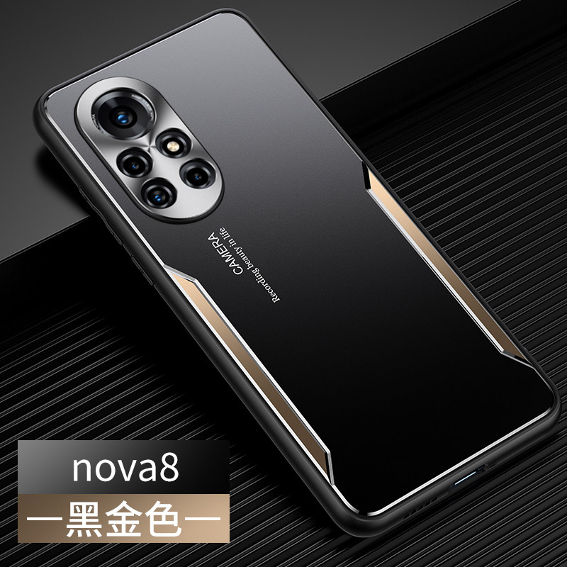华为nova8手机壳nova8pro新款金属时尚外壳nova8pro全包硅胶nova镜头