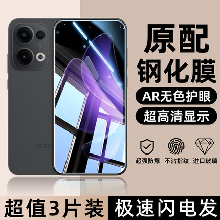 适用于OPPOReno15Pro手机膜reno15钢化膜reno14pro超清reno14蓝光护眼reno13防爆reno8pro防窥reno7手机贴膜
