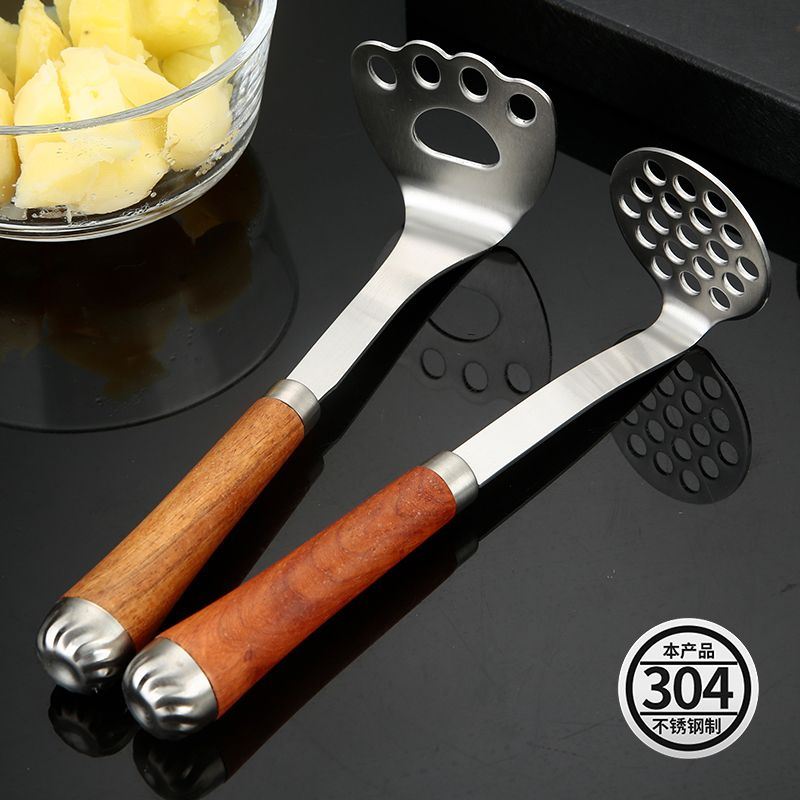 304不锈钢压泥器压土豆你神器家用辅食捣碎器压薯器厨房捣泥工具