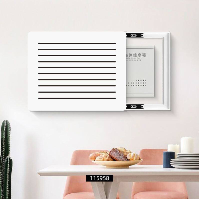 现代简约电表箱装饰画弱电箱盖板电闸遮挡多媒体信号箱网线盒挂画