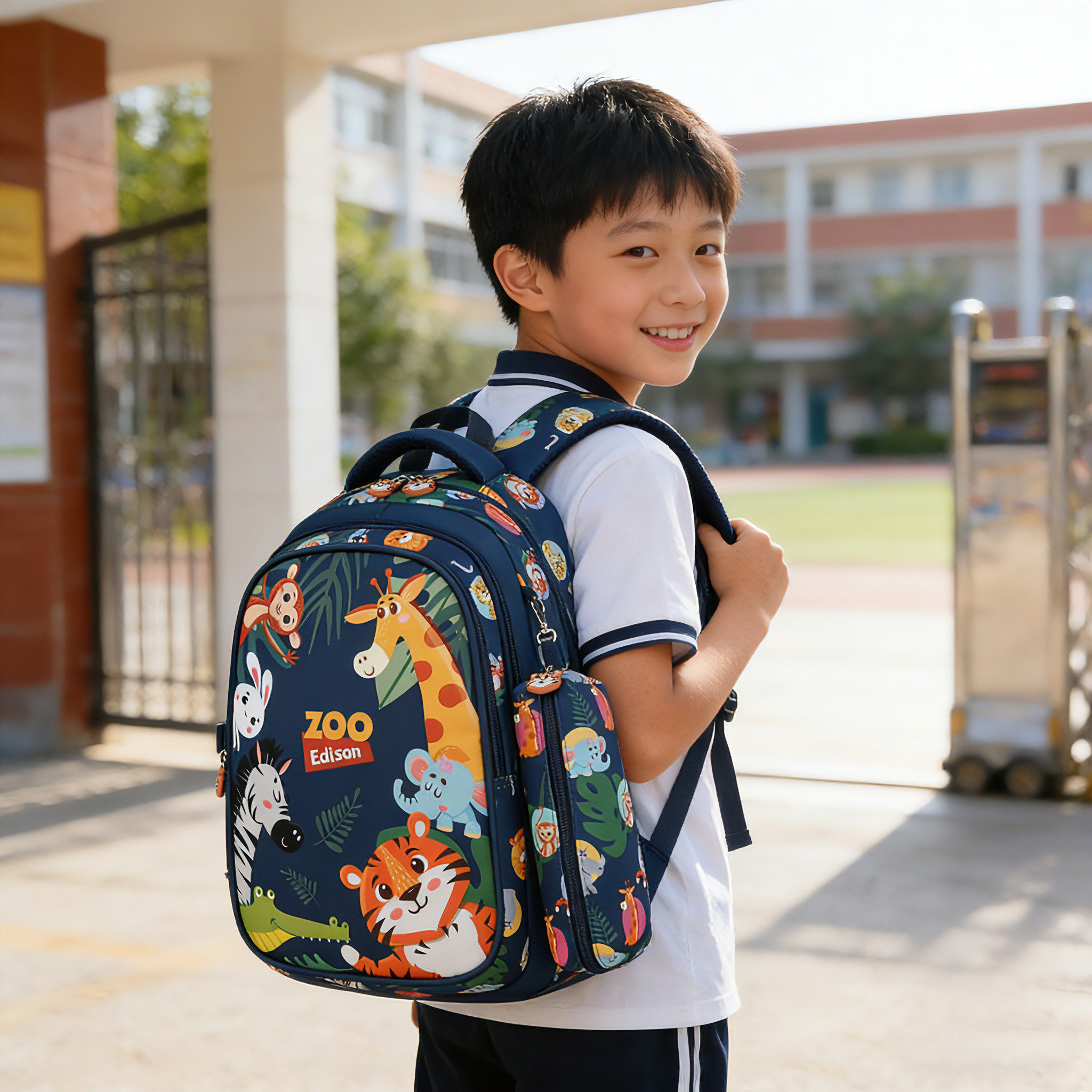 爱迪生小学1-3年级书包卡通儿童书包轻便透气防泼水户外研学背包,玩具/童车/益智/积木/模型,书包,淘宝优惠券,粉丝福利购,淘宝优惠卷