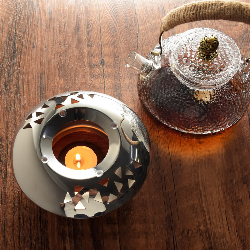 日式茶道温茶座 暖茶炉温茶座创意不锈钢木座煮茶炉花茶煮茶器,餐饮具,煮茶炉,淘宝优惠券,粉丝福利购,淘宝优惠卷