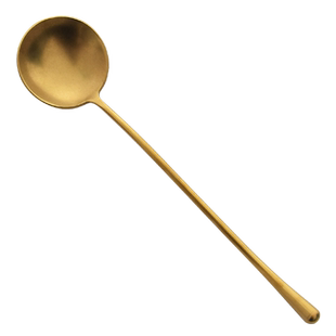 复古做旧不锈钢勺子磨砂质感小勺咖啡勺主餐勺汤勺饮料搅拌勺装饰