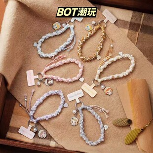 POPMART泡泡玛特MOLLY积极入冬系列手机链盲盒编织女卡通可爱饰品