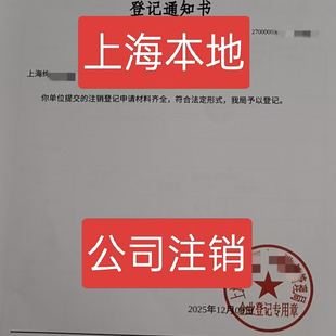 上海公司注销税务工商营业执照非正常户解除吊销企业股权变更