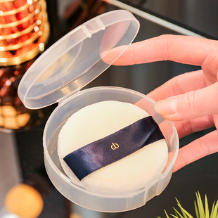 CPB粉扑盒子空盒气垫散粉扑分装盒塑料蜜粉扑化妆棉收纳大号便携