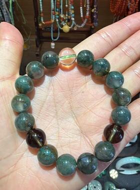 瑞涵琪原创设计天然水草玛瑙单圈男女款多宝手串情侣礼物专属品上