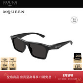时尚 开云眼镜 McQueen男女同款 矩形方框防晒太阳镜墨镜AM0472S