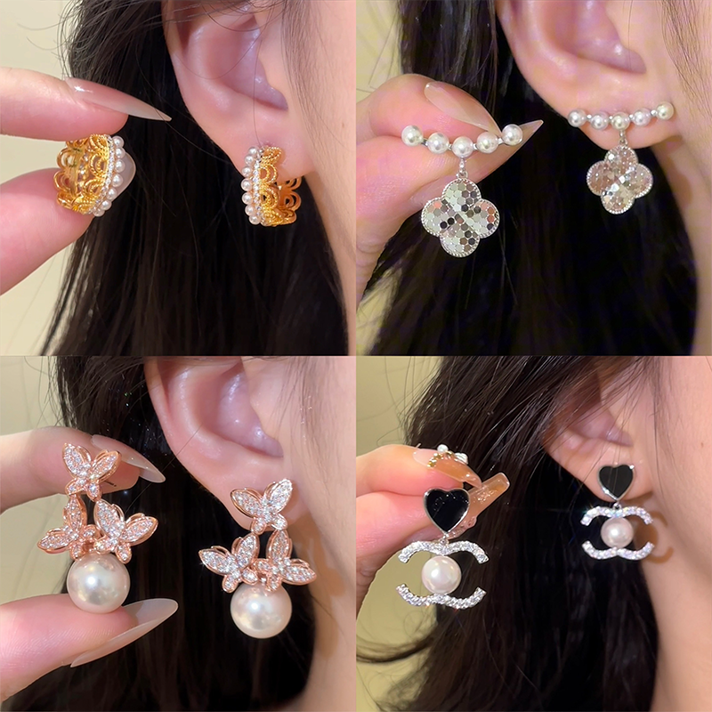 925银针耳钉女高级感轻奢小众