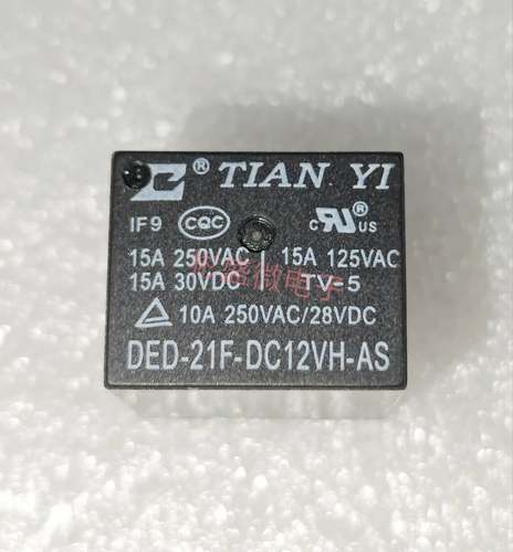 DED-21F-DC12VH-AS  DED-21F-DC24VH-AS 4脚继电器 全新原装15A