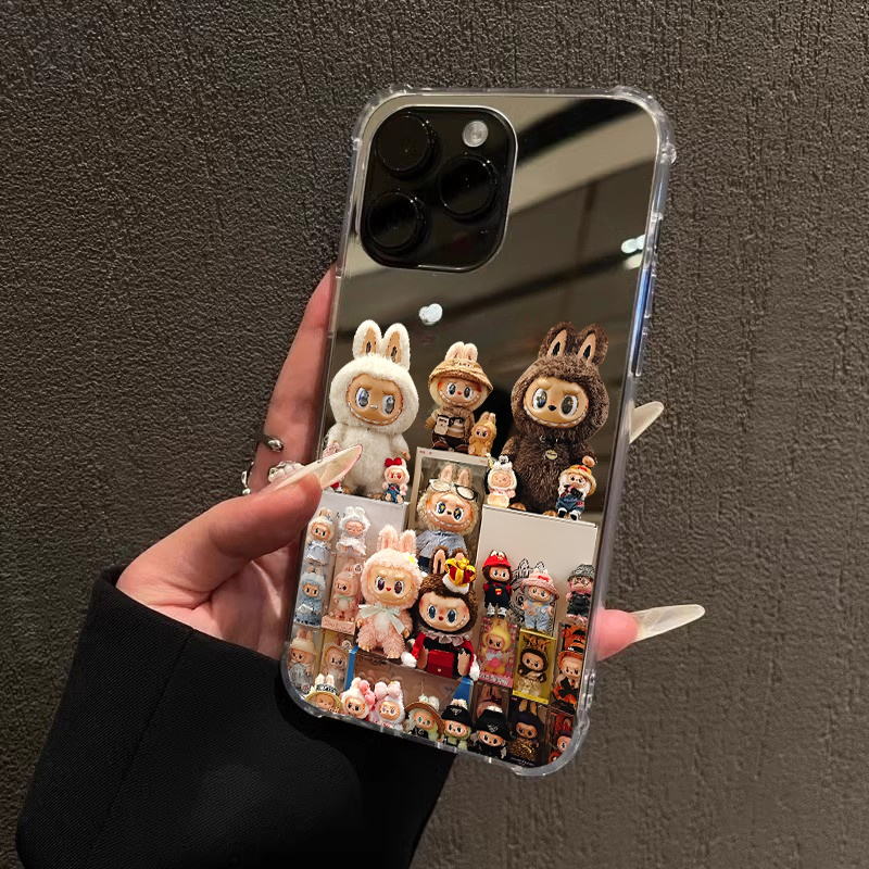 labubu手机壳适用华为Pura80Pro镜面p60/p70卡通mate60/50/40补妆镜p50e/p40pro+可爱p30女p20pro男mate50pro