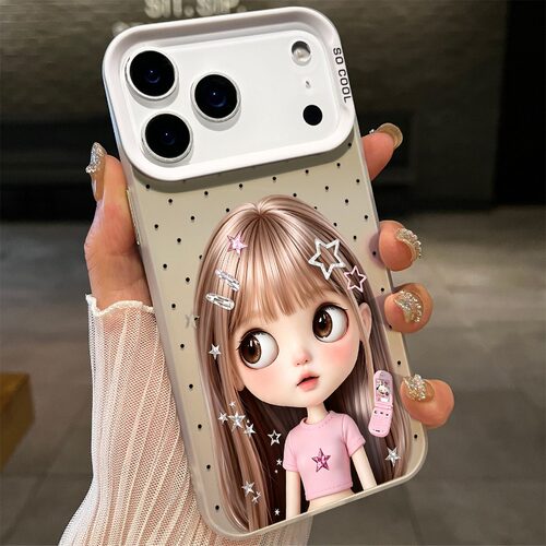波点小布芭比适用opporeno15/16pro手机壳reno14可爱reon13/12卡通RENO11/10新款reno9/8pro+女7好看6高级套