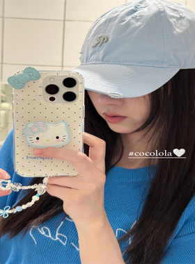 HelloKitty猫带链条红米note15pro手机壳女k90新款k80防摔外壳k70韩风小众