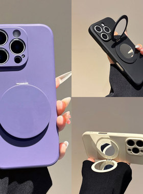 镜子支架适用OPPOFindX8S+手机壳FindX8pro纯色液态FindX7/x6pro硅胶FindX5/x3时尚R17防摔r15男r11plus女R9S