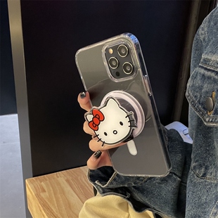 可爱卡通hellokitty磁吸支架vivos18/s17pro手机壳s15e/s16pro简约S10/s12pro女S9/s7/s6/S5保护套S1PRO适用