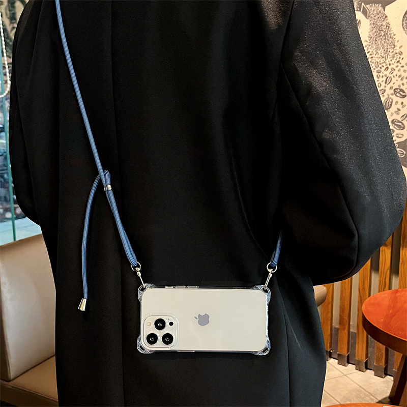 四角挂绳孔适用vivos19/s19pro手机壳s18斜挎s17pro可调节s16/s15斜跨S12/s10pro肩背s9透明s18pro保护套s17e