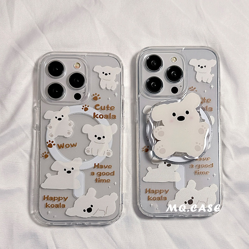 可爱考拉卡通OPPOR15/r17pro手机壳oppoa2m/a1pro带磁吸支架a11x/a9/a8硅胶r11/r9plus保护套a7/A5适用a3男女