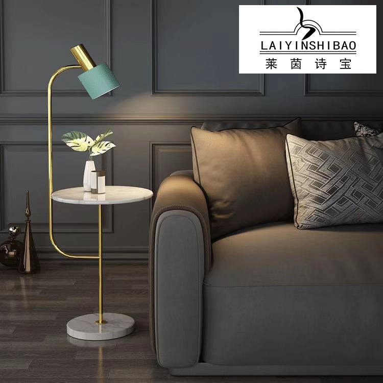 电镀金色轻奢床头柜带灯沙发边角几大理石桌面创意卧室床边阅读。|msdalam kategori keluarga memasang ibu, dapur, aksesori dapur, rak - dari Buy2taobao.com untuk memberikan perkhidmatan ejen Taobao profesional membeli