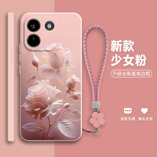 适用小米PocoX8Power手机壳沙龙玫瑰poco全包x8P0wer防摔xiaomipocox套mipocox男p0c0x8女pwer新款外壳软壳