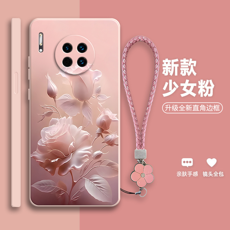 沙龙玫瑰适用华为mate30e手机壳m30新款TAS一AN00mare套meat全包meta防摔mete男mt女mata三零TASAN魅特mat3O