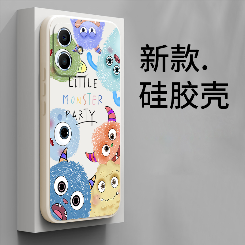 可爱怪兽适用华为荣耀Play6C手机壳honor保护套VNE一AN40硅胶paly软piay男pay女全包VNEAN防摔honorplay个性