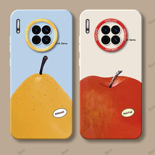 创意梨子适用华为mate30e手机壳m30新款TAS一AN00mare套meat全包meta防摔mete男mt女mata三零TASAN魅特mat3O