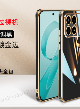 适用小米红米K90手机壳Redmi金边电镀硅胶2510DRK44C全包防摔保护套男女redmik新款red米外壳k9o专用软