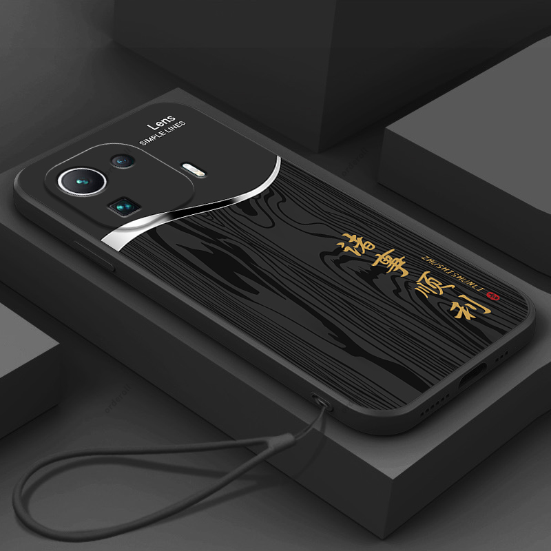 高端木纹适用小米11pro手机壳MI11pro硅胶5G保护套XIAOMI十一全包防摔por男女pr0软米11p新款曲屏曲面屏外壳