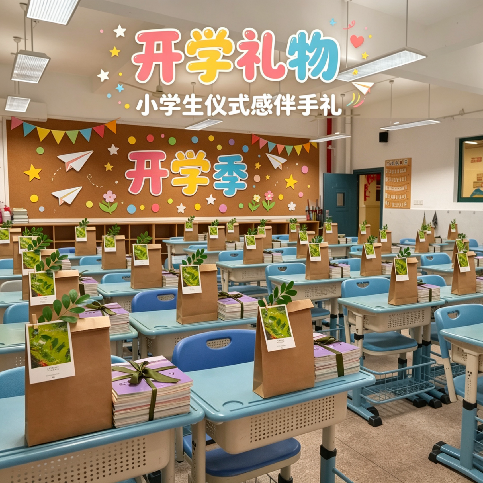 开学小学生仪式感牛皮纸袋伴手礼
