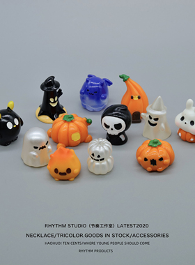 无聊了！摆一堆幽灵木乃伊兔万圣节创意工位小礼物治愈桌面小摆件