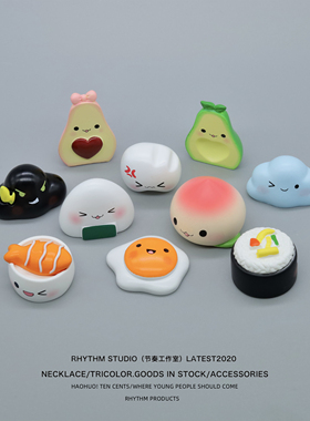 日本食玩模型桌面摆件卡通可爱少女心盲盒过家家仿真小食物装饰品