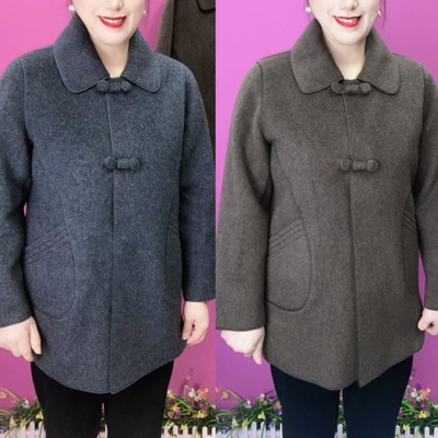 中长款加厚羊绒大衣奶奶秋冬外套