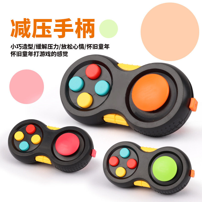 국경 간 인기 판매 감압 루빅스 큐브 감압 핸들 FIDGET PAD 손가락 끝 게임 핸들 장난감 제조업체